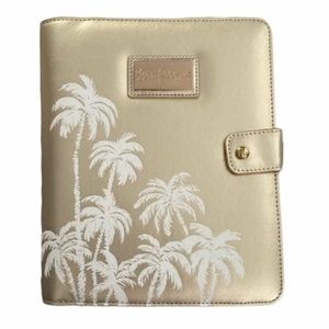 Lilly Pulitzer Agenda Folio Gold Palms